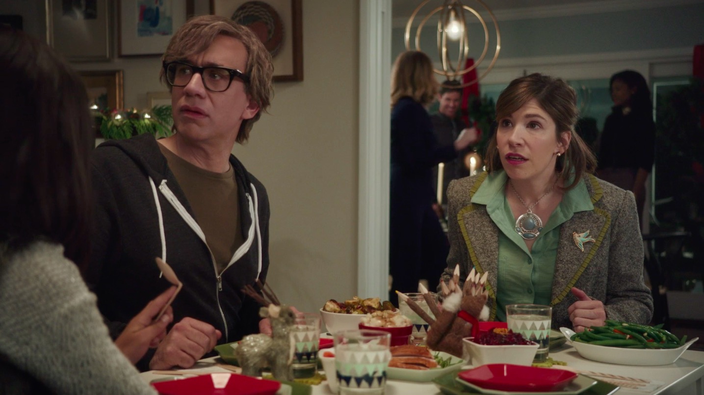 Old Navy Holiday Kids Table with Fred Armisen and Carrie Brownstein. 